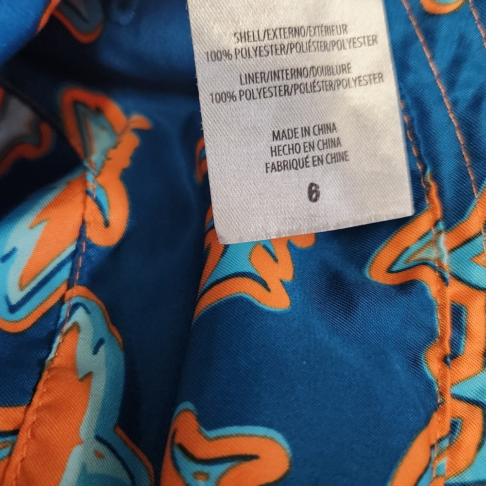 Vibrant Orange and Blue Shark Kids Rashguard Set - Picture 4 of 12